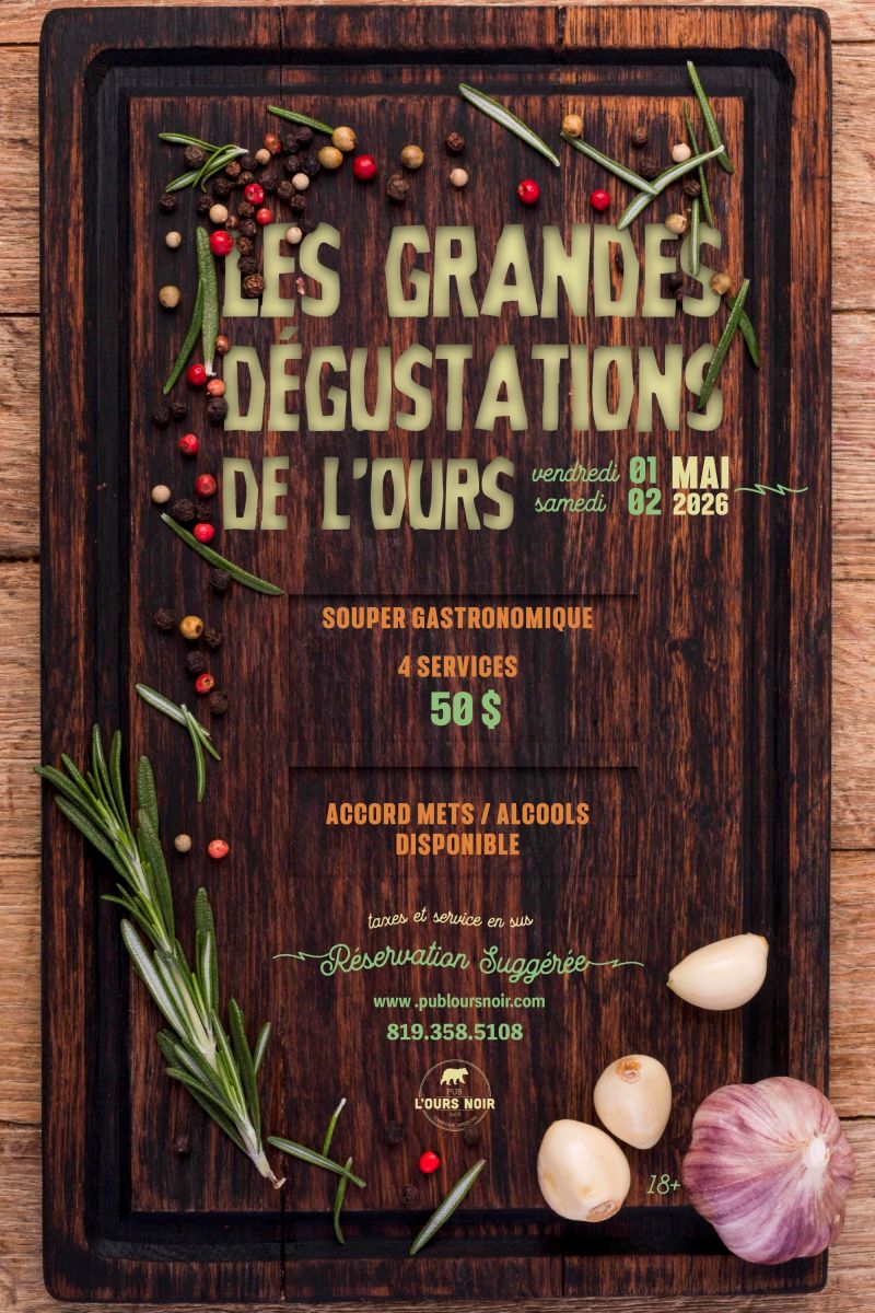 Les Grandes Dégustations de L'Ours | Printemps 2026